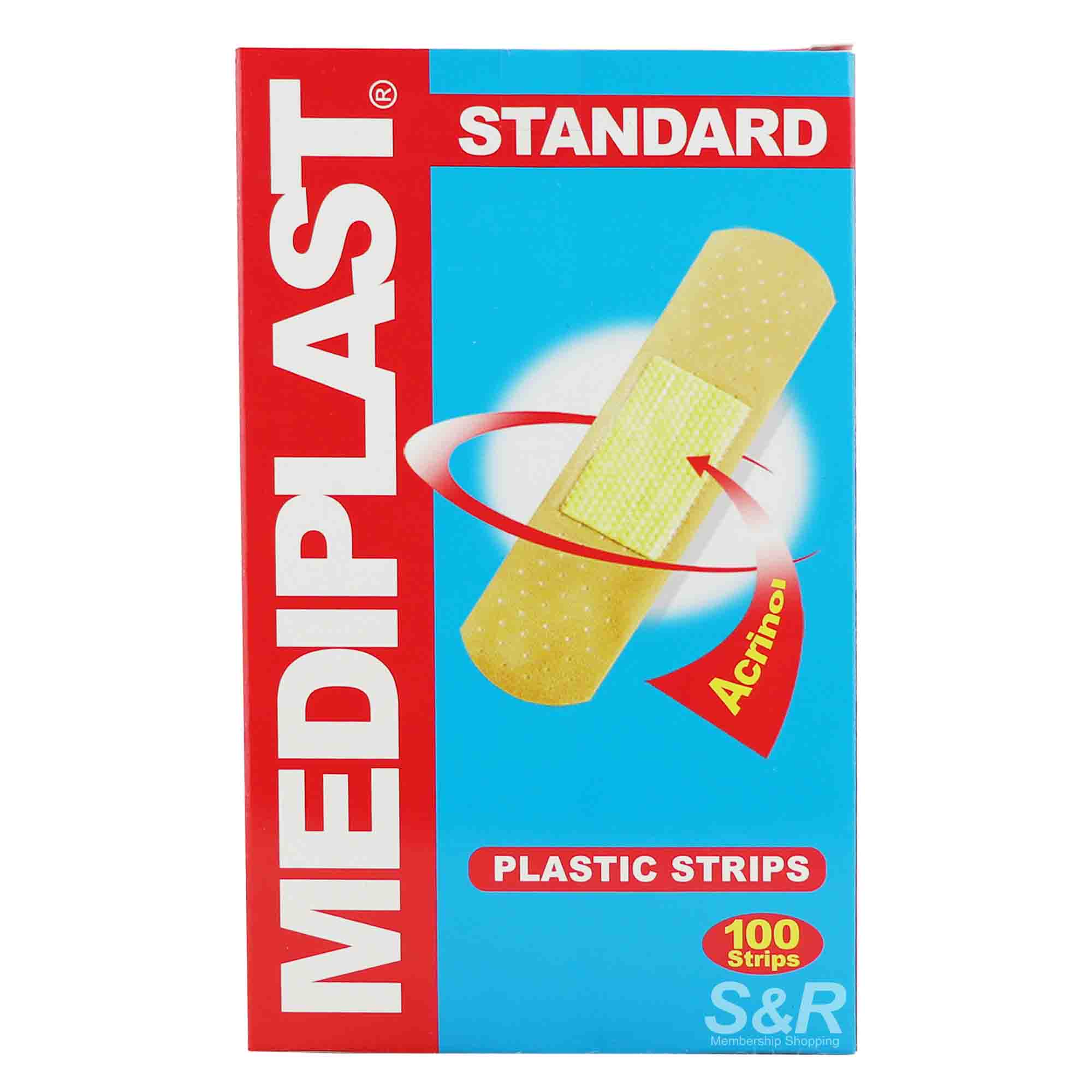 Mediplast Standard Plastic Strips 100pcs Mediplast Standard Plastic Strips 100pcs